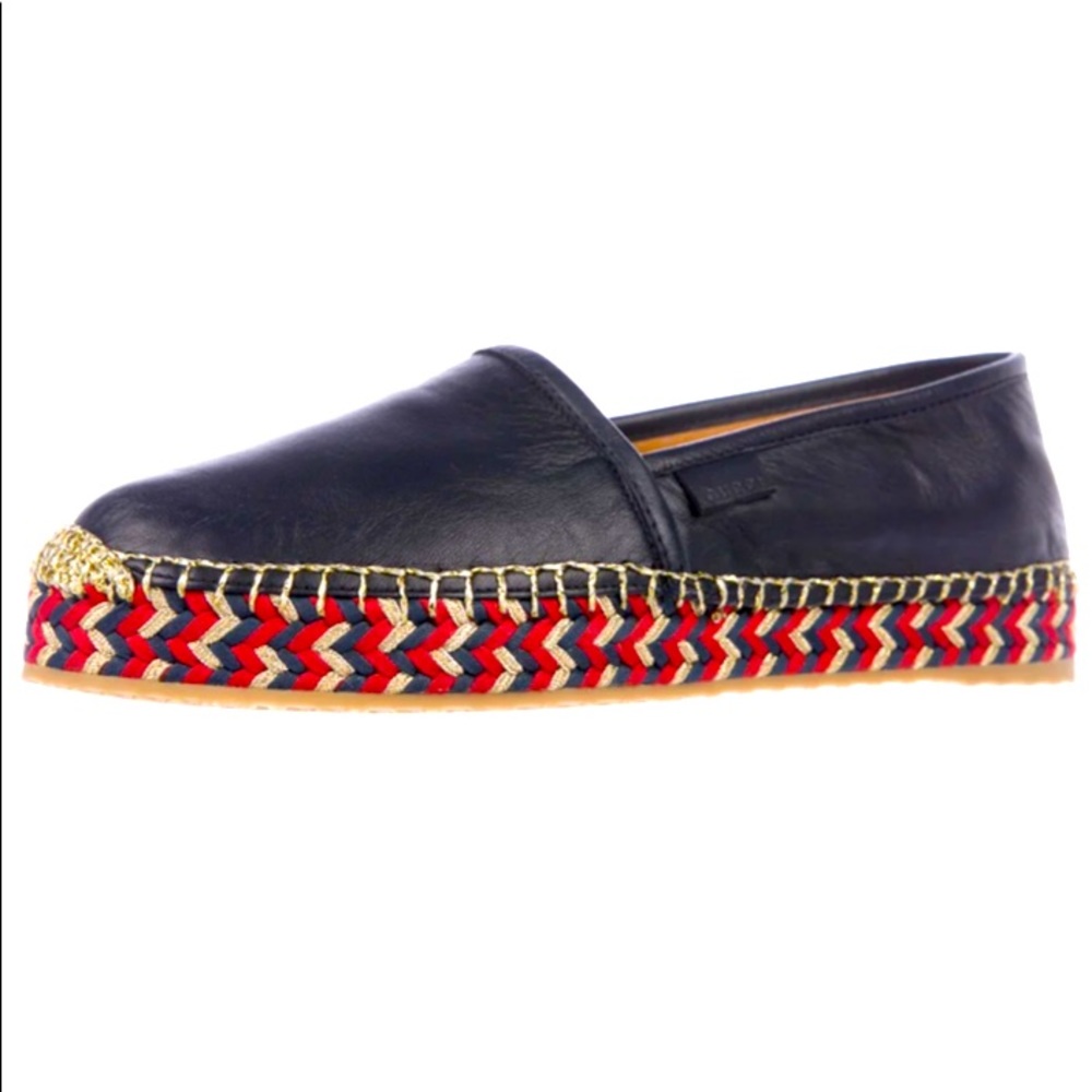 GUCCI leather espadrille flats
